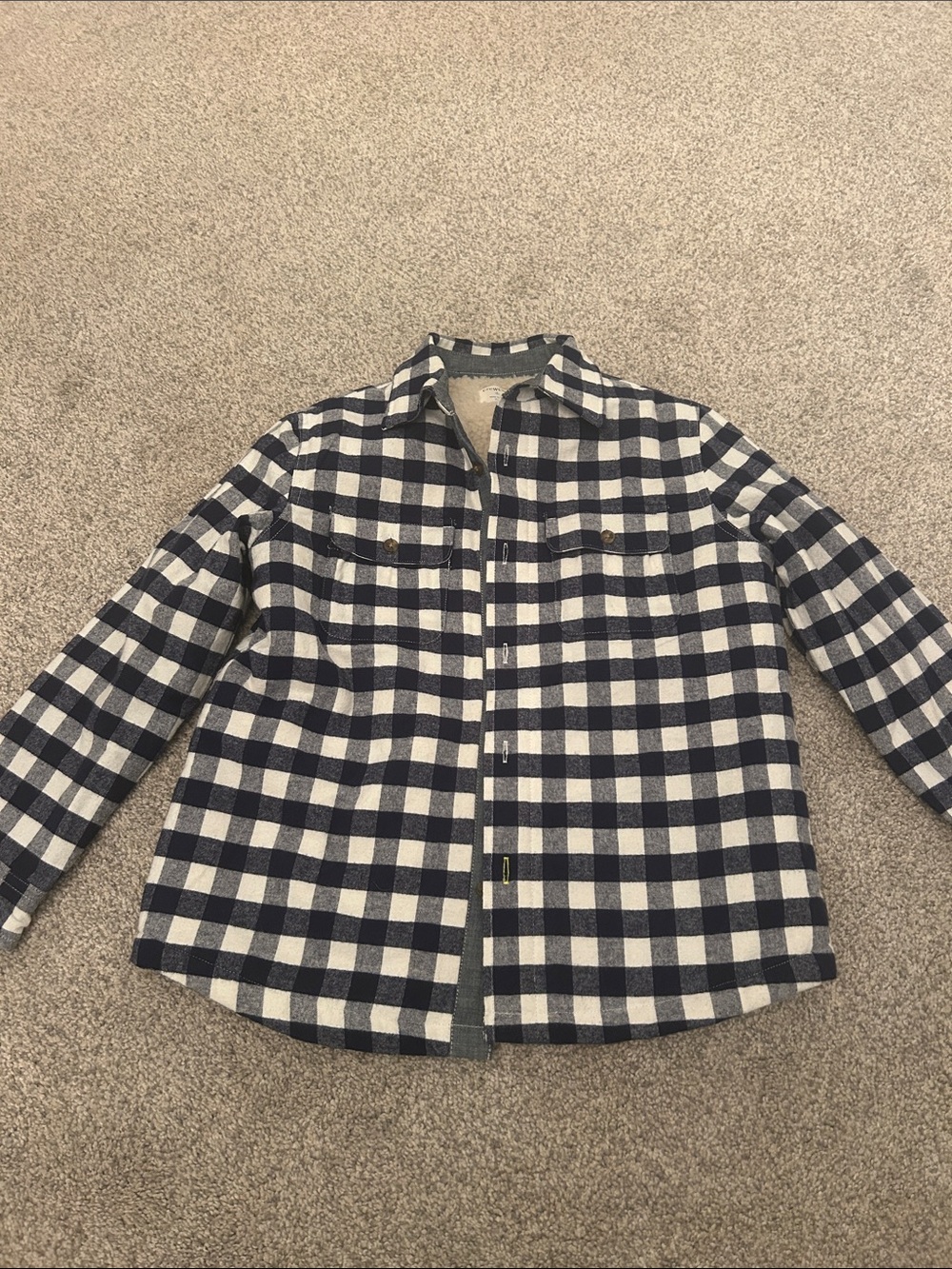 New Boys CrewCuts Plaid Sterling Coat 6-7